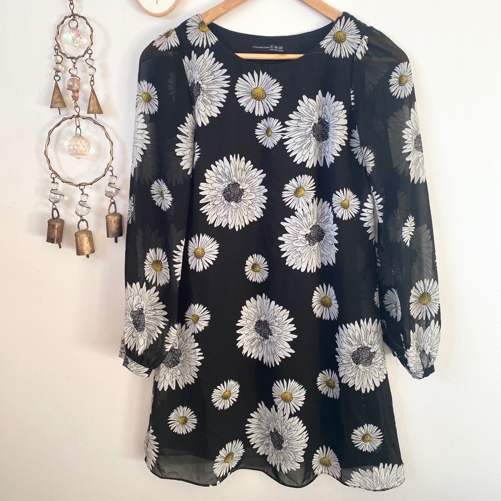 Black floral dress 🖤🌼